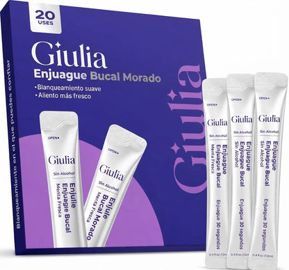 Enjuague bucal morado