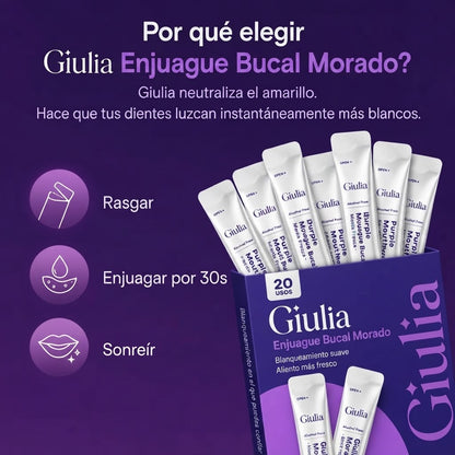 Enjuague bucal morado